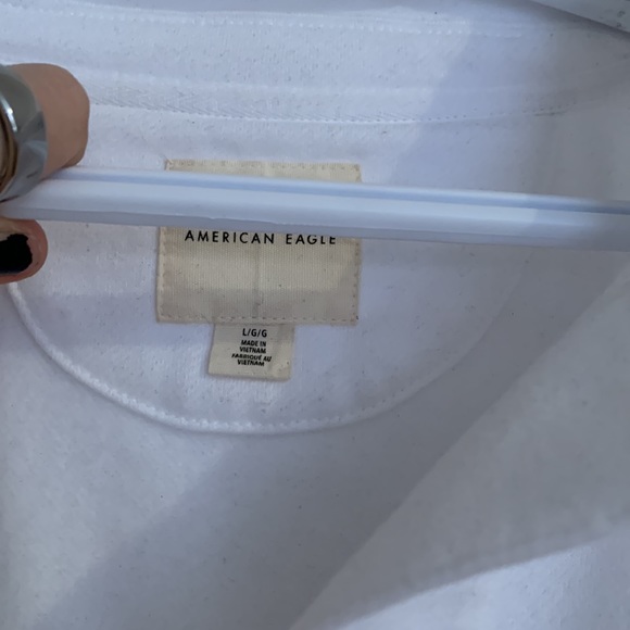 ⭐️HOST PICK⭐️ [L]👚 AMERICAN EAGLE cropped polo sweatshirt - Picture 2 of 5